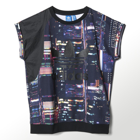 Adidas Originals Camiseta Mujer Tokio Printed (negro multicolor)