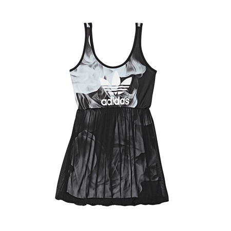 Adidas Originals White Smoke Tank Kleid Rita Ora (negro/blanco)