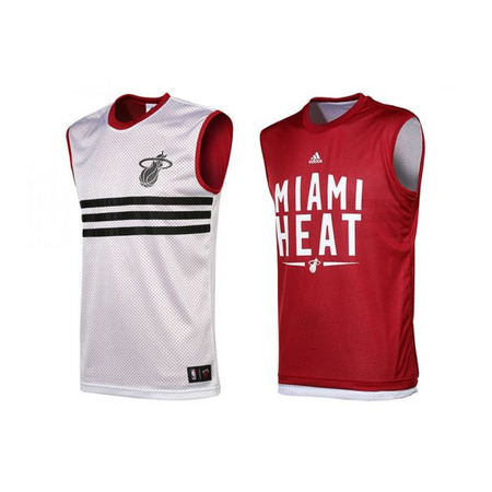 Adidas Camiseta Niño NBA Heat Summer Run Reversible (weiß/granat/schwarz)