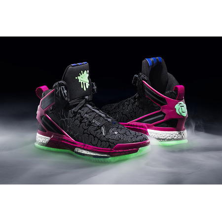 Adidas D Rose 6 Stiefel "Ballin Dead" (schwarz/fuxia/verehel)