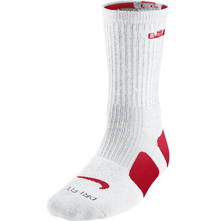 Socken Lebron Elite Crew (162/weiß/rot)