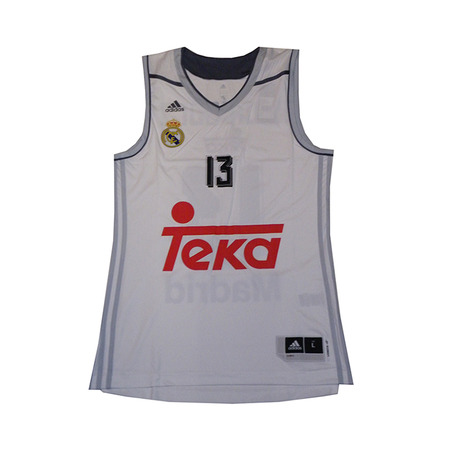 Camiseta Sergio Rodríguez #13# Real Madrid Basket 2015-2016 (blanco/gris)