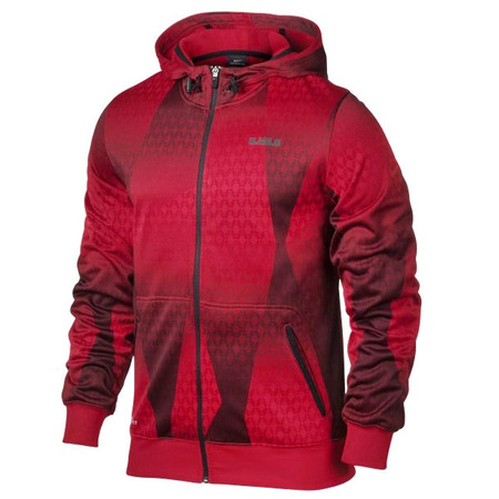 Lebron Hoody Capucha Hero Print FZ Hoody (657/red/black)