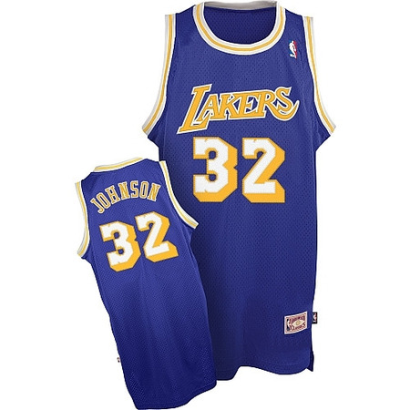 Adidas NBA Lakers Magic Johnson Jersey Bestickt (violett)