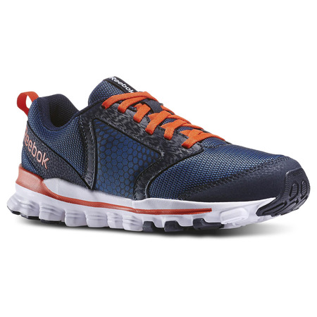 Reebok Junior Hexaffect Run 2.0 Wild (azul indigo/naranja/blanco)