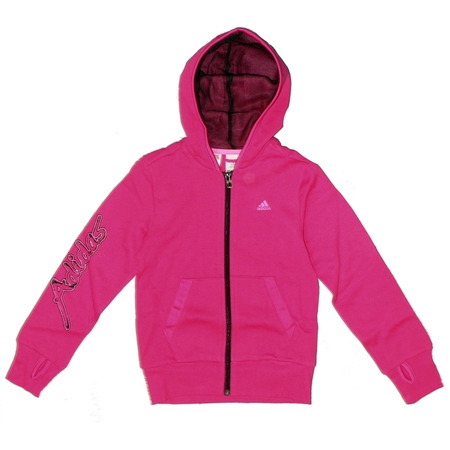 Adidas Young Girl B Full Zip Hoodie (ultra pink/schwarz)