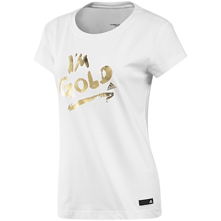 Adidas Camiseta Gold Tee (blanco/oro)