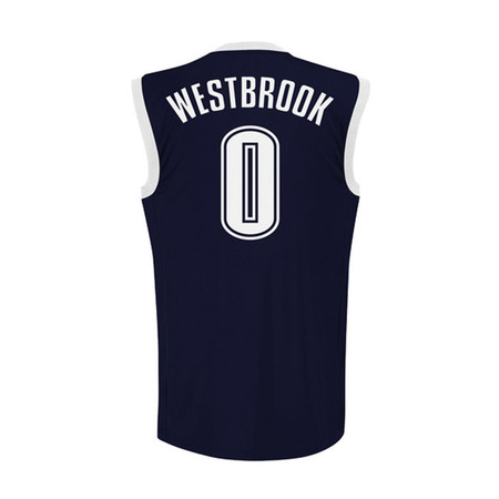 Camiseta NBA Réplica Westbrook #0# Oklahoma (navy/white)