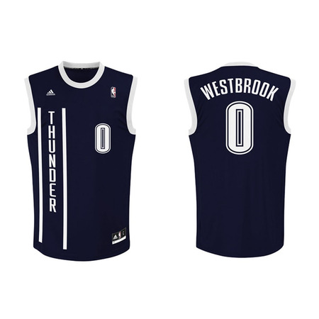 Camiseta NBA Réplica Westbrook #0# Oklahoma (navy/white)