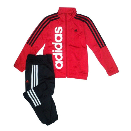 Adidas Young Boy TrackSuit Lineage Knit CH (rot/schwarz)