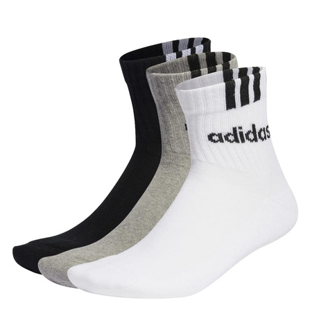 Adidas 3-Streifen Linear Quarter Socks 3 Paare