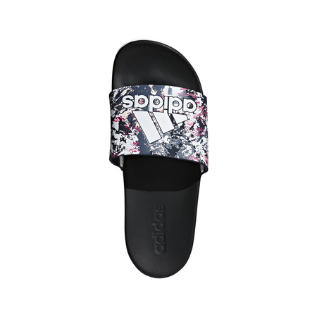 Adidas Adilette Cloudfoam Plus Graphic (Core Black/Ftwr White)