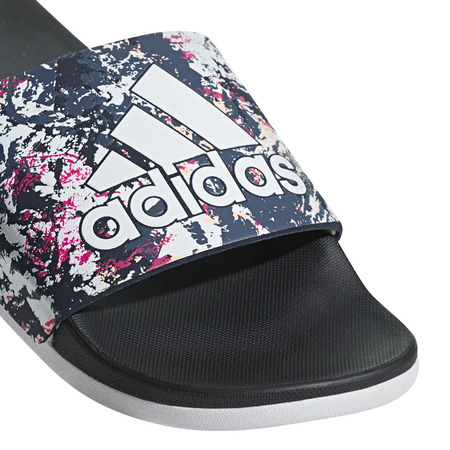 Adidas Adilette Cloudfoam Plus Graphic (Core Black/Ftwr White)