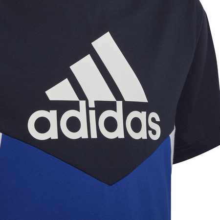 Adidas Boy\'s Colorblock T-Shirt "Legend Ink/Royal Blue"