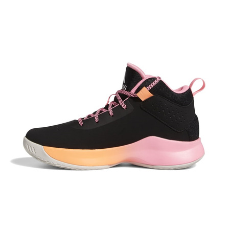 Adidas Cross Em Up 5 Kids Wide "Black-Beam Pink"