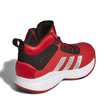 Adidas Cross Em Up 5 Kids Wide "Vivid Red"