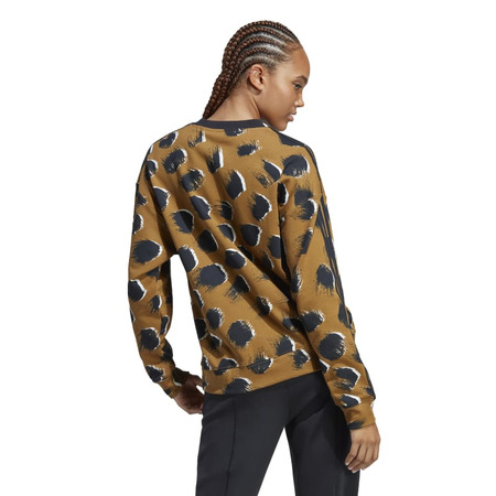 Adidas Essentials 3-Strips Animal Print Sweatshirt