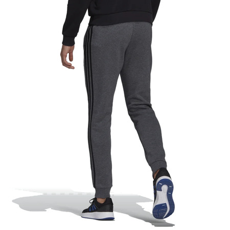 Adidas Essentials French Terry Tapered-Cuff 3-Stripes Hose "Dark Grey"