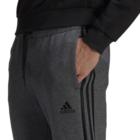 Adidas Essentials French Terry Tapered-Cuff 3-Stripes Hose "Dark Grey"