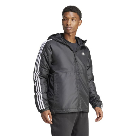 Adidas Essentials Insulated 3-Stripes Kapuzenjacke "Black"