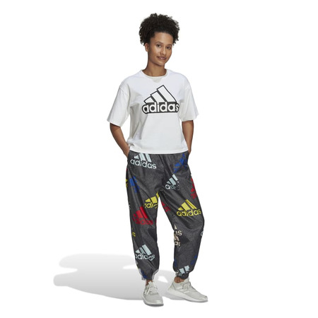 Adidas Essentials Multi-Colored Logo Loose Fit gewebte Hosen