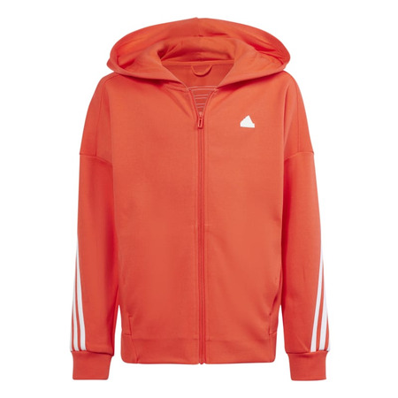 Adidas Girls Future Icons 3-Streifen Full-Zip Hooded Track Top "Bright Red"