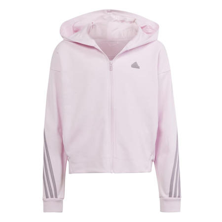 Adidas Girls Future Icons 3-Streifen Full-Zip Hoodie "Clear Pink"