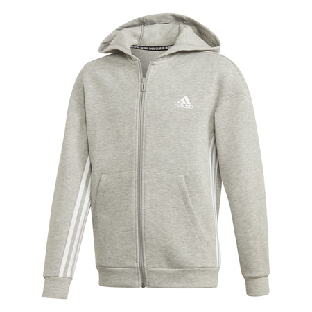 Adidas Junior YB MH 3-Streifen Full Zip Hoodie