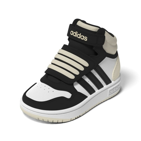 Adidas Kinder HOOPS MID 3.0 AC I "Weiß -Kern schwarz"