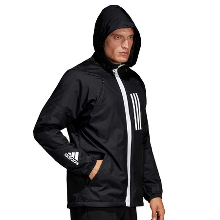 Adidas M WND Jacke Fleece gefüttert