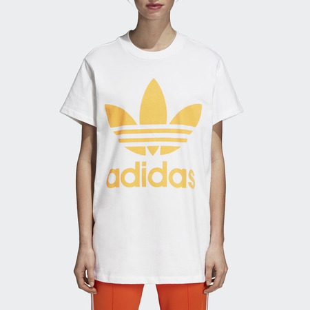 Adidas Originals Big Trefoil Oversize Tee W (Weiß/Real Gold)