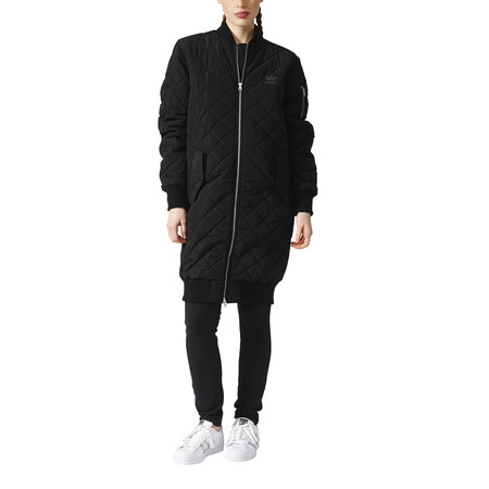 Adidas Originals Bomber Long Quilted Jacket W (Schwarz)