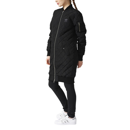 Adidas Originals Bomber Long Quilted Jacket W (Schwarz)