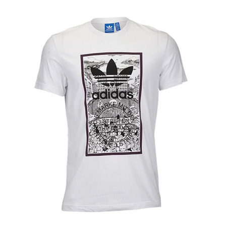 Adidas Originals Camiseta Hand Drawn Basketball (blanco)