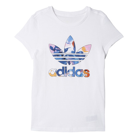 Adidas Originals Classic EQT Trefoil Logo Tee J (weiß/multicolor)