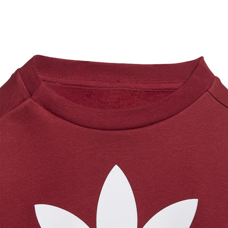 Adidas Originals Infants Trefoil Crew Tracksuit (Burgundy/White)