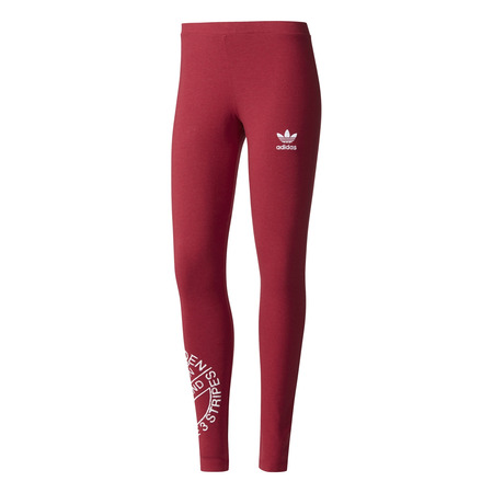 Adidas Originals Leggings Logo 3-Streifen (Collegiate Burgund Melange)