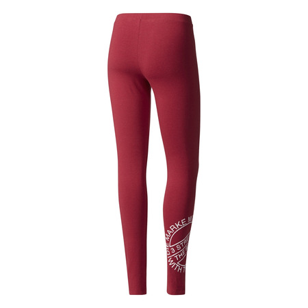 Adidas Originals Leggings Logo 3-Streifen (Collegiate Burgund Melange)