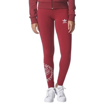 Adidas Originals Leggings Logo 3-Streifen (Collegiate Burgund Melange)