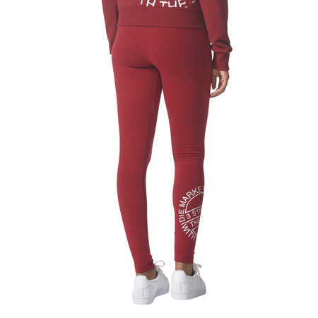 Adidas Originals Leggings Logo 3-Streifen (Collegiate Burgund Melange)