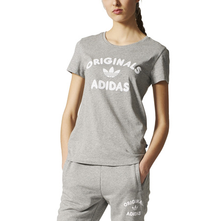 Adidas Originals Logo T-Shirt W (Medium Grey Heather)