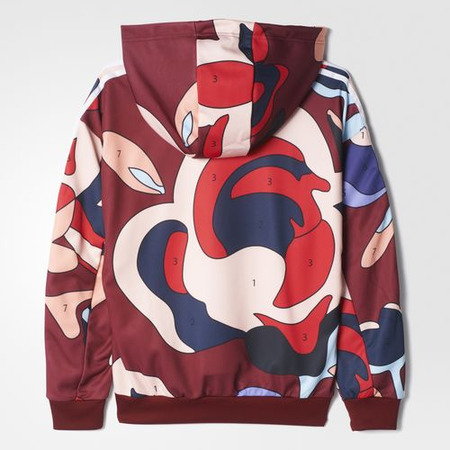 Adidas Originals Rita Ora Sweatshirt H "Art Games" (collegiate burgundy/white)