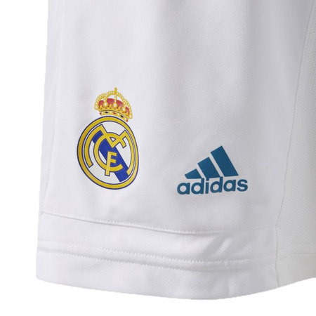 Adidas Short Real Madrid Baloncesto Niño 2017-18 (blanco/azul)