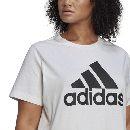 Adidas Sportswear Must hat Abzeichen von Sport Tee Plus Größe "Weiß"