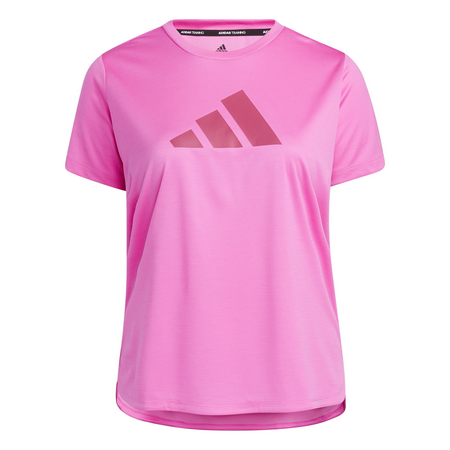 Adidas Training Bos Logo Tee Plus Größe "Screaming Pink"