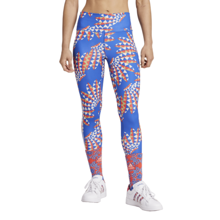 Adidas x FARM Rio 7/8 Leggings "Bold Blue-Bliss Orange"