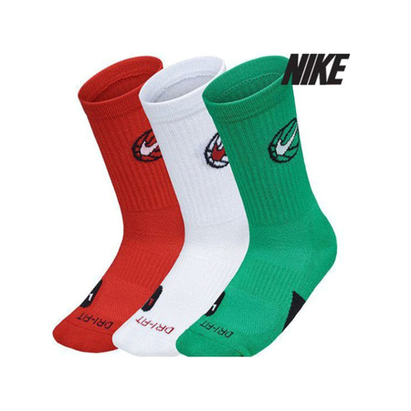 Calcetines Basket Nike Everyday Crew "Tricolor RWG"