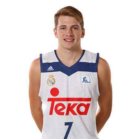 T-Shirt Réplica Luka Doncic #7# R. Madrid 2016/17 (weiß)