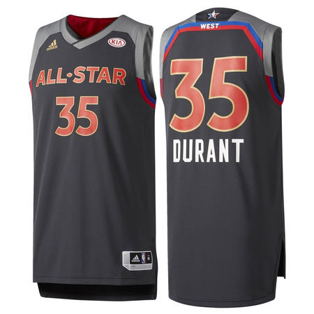 Camiseta Réplica Durant #35# All Star 2017 New Orleans