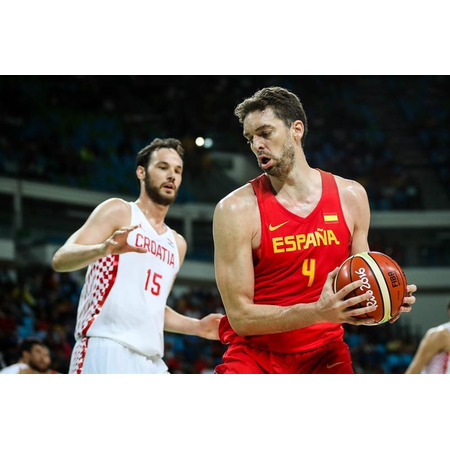 Camiseta Réplica Spanien Gasol "Río 2016 Red" (600/red)